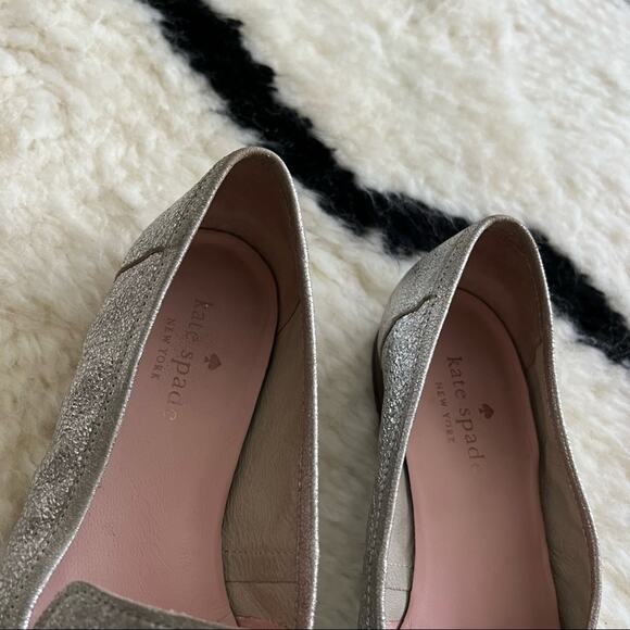 Kate Spade Carima Silver Metallic Loafers - Picture 6 of 12